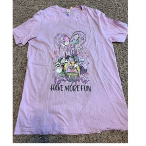 Disney Villains Light Purple women’s tee size large